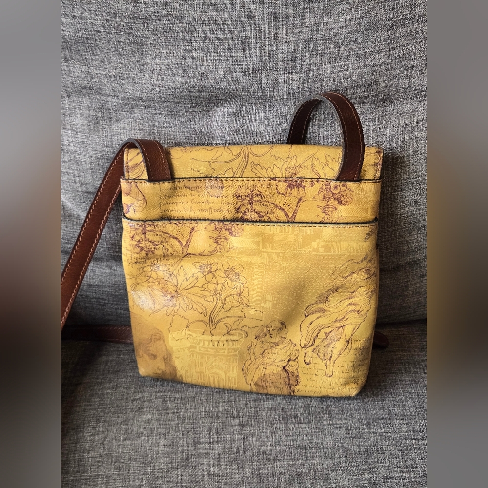 Patricia Nash leather Grenada Italian Dketchbook crossbody. NWT - Picture 3 of 16